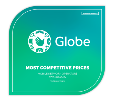 Most Competitive Prices - Mobile Network Awards 2022 - Globe