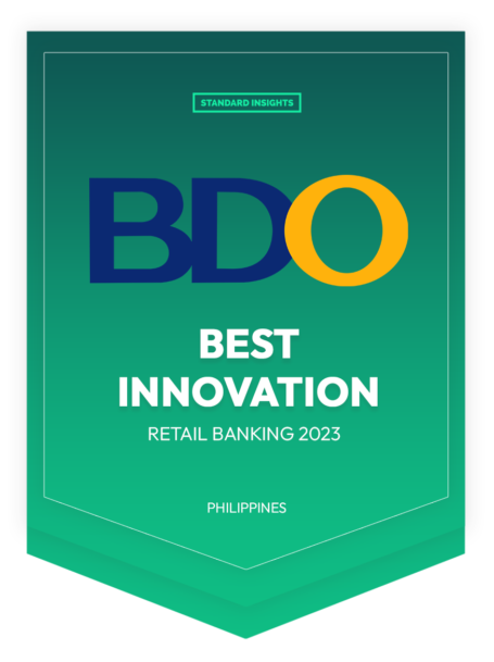 Most Innovative Retail Bank - Retail Banking Awards 2023 - BDO