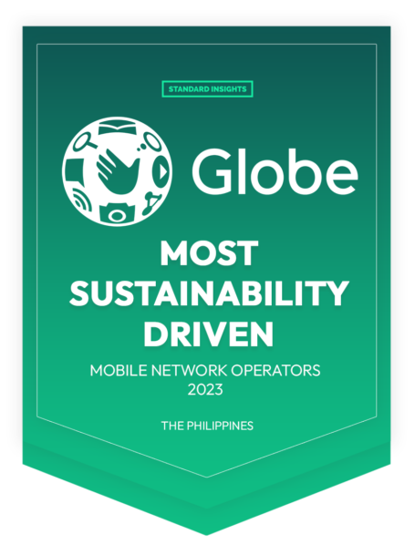 Most Sustainability-Driven - Mobile Network Awards 2023 – Globe