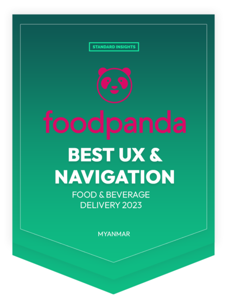 Best UX & Navigation - Food & Beverage Delivery Awards 2023 - Foodpanda