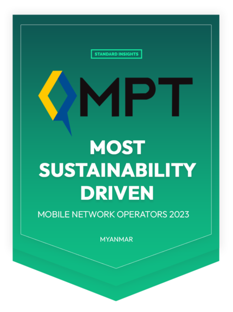 Most Sustainability Driven - Mobile Network Awards 2023 - MPT