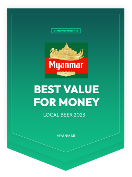 Best Value for Money - Local Beer Awards 2023 - Myanmar Beer