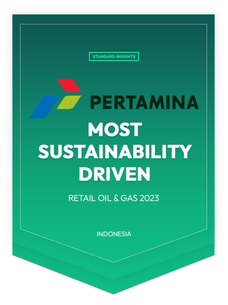 Most Sustainability Driven - Retail Oil & Gas Awards 2023 - Pertamina