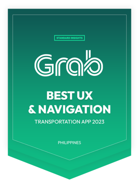 Best UX & Navigation - Transportation App Awards 2023 - Grab