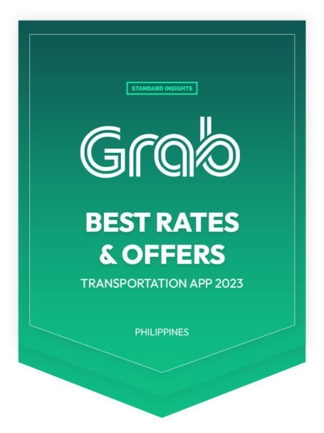 Best Rates & Offers - Transportation App Awards 2023 - Grab