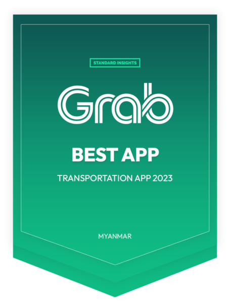 Best Transportation App - Grab - Consumer Choice Awards 2023 - Myanmar