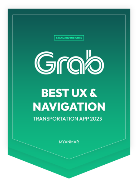 Best UX & Navigation - Grab - Consumer Choice Awards 2023 - Myanmar