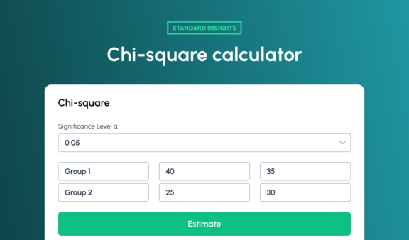 Online Chi-square calculator