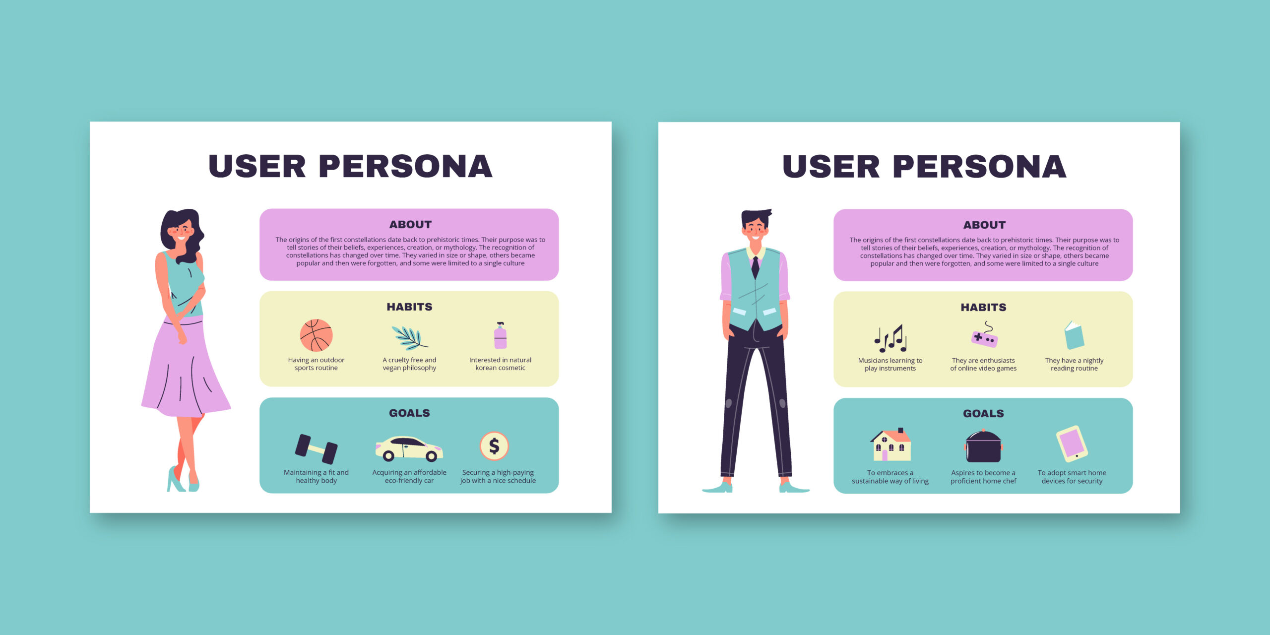 Illustration representing workshopbuilt personas and assumptionled strategy